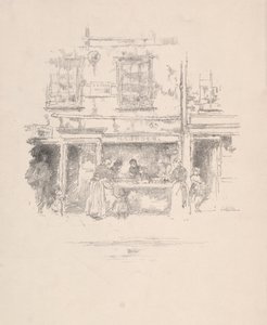 Tienda de pescado de Maunders, Chelsea, 1890 de James Abbott McNeill Whistler