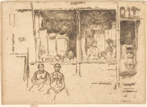 Tienda de melones, Hounsditch de James Abbott McNeill Whistler