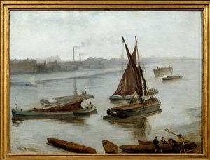 Nocturno: Azul y Oro - Old Battersea Bridge de James Abbott McNeill Whistler