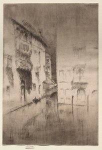 Nocturno: Palacios, c. 1880 de James Abbott McNeill Whistler
