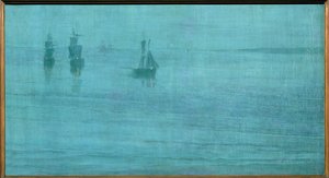 Nocturno, The Solent ... (pintura sobre lienzo) de James Abbott McNeill Whistler