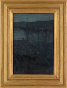 Nocturno en azul y oro: Valparaíso, 1866-ca. 1874 de James Abbott McNeill Whistler