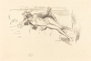 Modelo desnudo, reclinado, 1893