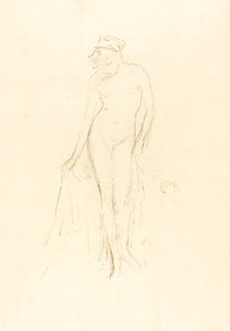 Modelo desnuda, de pie de James Abbott McNeill Whistler
