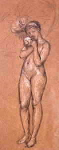 Desnudo con un parasol, c.1868 de James Abbott McNeill Whistler