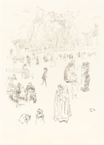 Niñeras: Les Bonnes du Luxembourg, 1894. de James Abbott McNeill Whistler