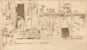 Tienda de ropa usada, No.II, c. 1884-1886 de James Abbott McNeill Whistler