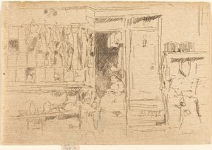 Tienda de ropa usada, No.I, c. 1884-1886 de James Abbott McNeill Whistler