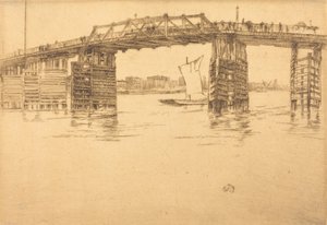 Puente de Battersea Viejo, 1879 de James Abbott McNeill Whistler