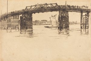 Puente Viejo de Battersea, 1879 de James Abbott McNeill Whistler