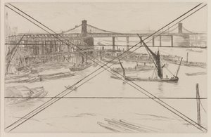 Puente Viejo de Hungerford, 1861 de James Abbott McNeill Whistler