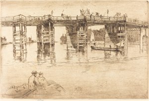 Viejo Puente de Putney, 1879 de James Abbott McNeill Whistler