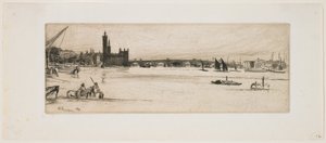El viejo puente de Westminster de James Abbott McNeill Whistler