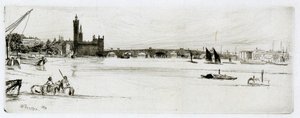 Puente de Westminster antiguo de James Abbott McNeill Whistler