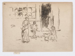 Petticoat Lane, c.1886-88 (aguafuerte; tinta sobre papel) de James Abbott McNeill Whistler