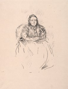 Estudio de Retrato - Sra. Phillip, 1896 de James Abbott McNeill Whistler
