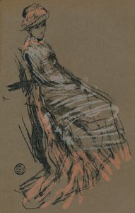 Estudio de retrato en pastel, siglo XIX, 1903 de James Abbott McNeill Whistler