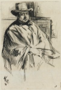 Retrato de un hombre, 1860 de James Abbott McNeill Whistler