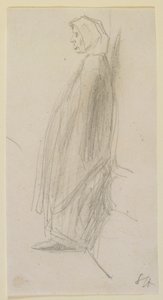 Boceto de perfil de una anciana de pie, 1858 de James Abbott McNeill Whistler