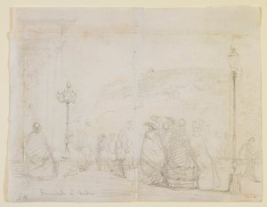 Paseo en Baden, 1858 de James Abbott McNeill Whistler
