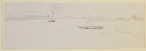 Cerca de Maguncia, 1858 de James Abbott McNeill Whistler