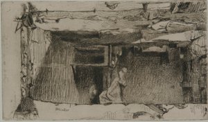 Recolectores de trapos, Quartier Mouffetard, París, 1858 de James Abbott McNeill Whistler