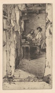 Recolectores de trapos, Barrio Mouffetard, París, 1858 de James Abbott McNeill Whistler