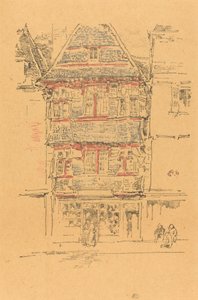 Casa Roja, Paimpol, 1893 de James Abbott McNeill Whistler