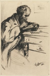 Riault El Grabador en Madera, 1860 de James Abbott McNeill Whistler