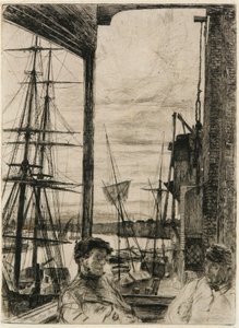 Rotherhithe, 1860 de James Abbott McNeill Whistler