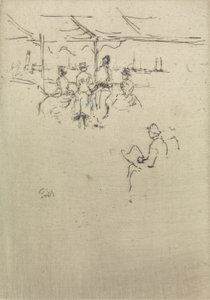 Muelle de Ryde, de un conjunto de doce grabados titulado La revisión naval, 1887 de James Abbott McNeill Whistler