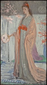 Boceto para Rosa y Plata: La Princesa del País de la Porcelana, 1863-64 de James Abbott McNeill Whistler