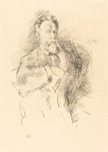 Boceto de William E. Henley de James Abbott McNeill Whistler