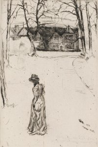 Speke Hall: La avenida, 1870 de James Abbott McNeill Whistler
