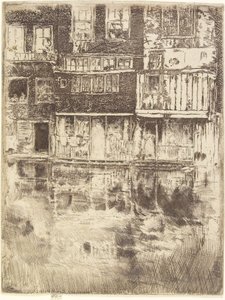Casa Cuadrada, Ámsterdam, 1889 de James Abbott McNeill Whistler