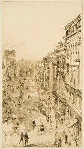 St James’s Street en Londres de James Abbott McNeill Whistler