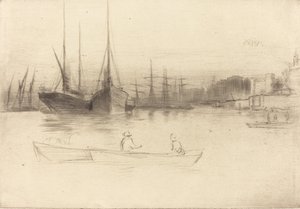 Vapores frente a la Torre, 1875 de James Abbott McNeill Whistler