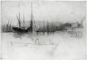 Barcos de vapor frente a la Torre, 1875 1904