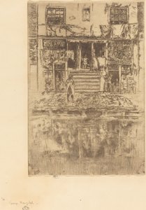 Escaleras, Ámsterdam, 1889 de James Abbott McNeill Whistler
