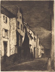 Calle en Saverne, 1858 de James Abbott McNeill Whistler
