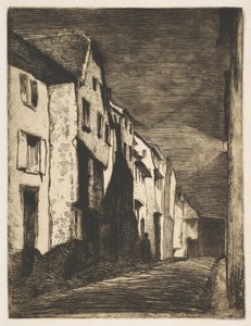 Calle en Saverne, 1858 de James Abbott McNeill Whistler