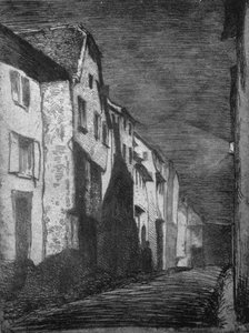 Calle en Saverne, 1858, 1903 de James Abbott McNeill Whistler