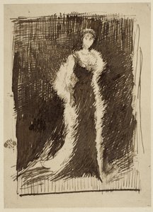 Estudio para Arreglo en negro: Lady Meux, 1881 de James Abbott McNeill Whistler