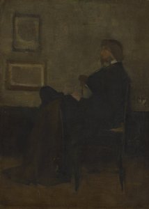 Estudio para Arreglo en Gris y Negro, No. 2: Retrato de Thomas Carlyle de James Abbott McNeill Whistler