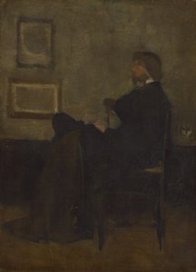 Estudio para Arreglo en gris y negro, No. 2: Thomas Carlyle
