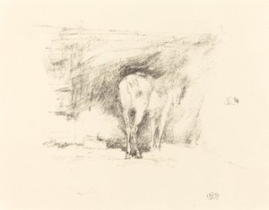 Estudio de un caballo, 1895 de James Abbott McNeill Whistler