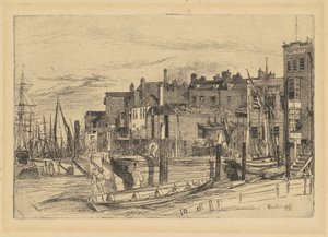 Policía del Támesis, 1859 de James Abbott McNeill Whistler