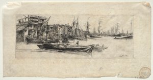 Almacén del Támesis, 1859 de James Abbott McNeill Whistler