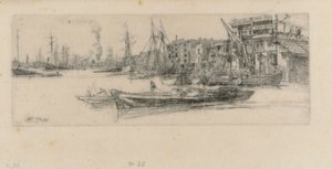 Almacenes del Támesis, 1859 de James Abbott McNeill Whistler