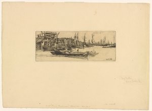 Almacenes del Támesis, 1859 de James Abbott McNeill Whistler